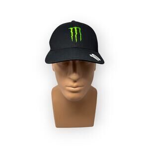 Monster #1 Nascar Ganassi Racing Baseball Cap #10 Hat Black Green Energy